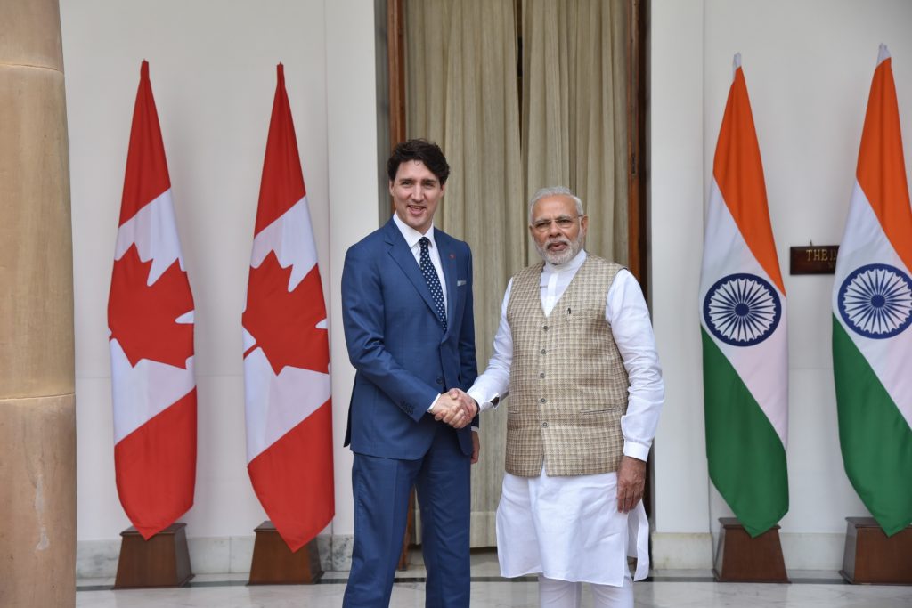 Indian and Canadian PM